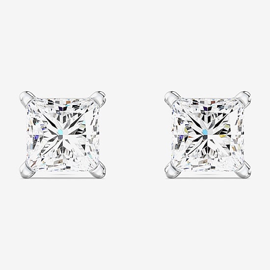 1 3/8 CT. T.W. Lab-Grown (G / Si1-Si2) Diamond Princess-cut Stud Earrings in 10K or 14K Gold
