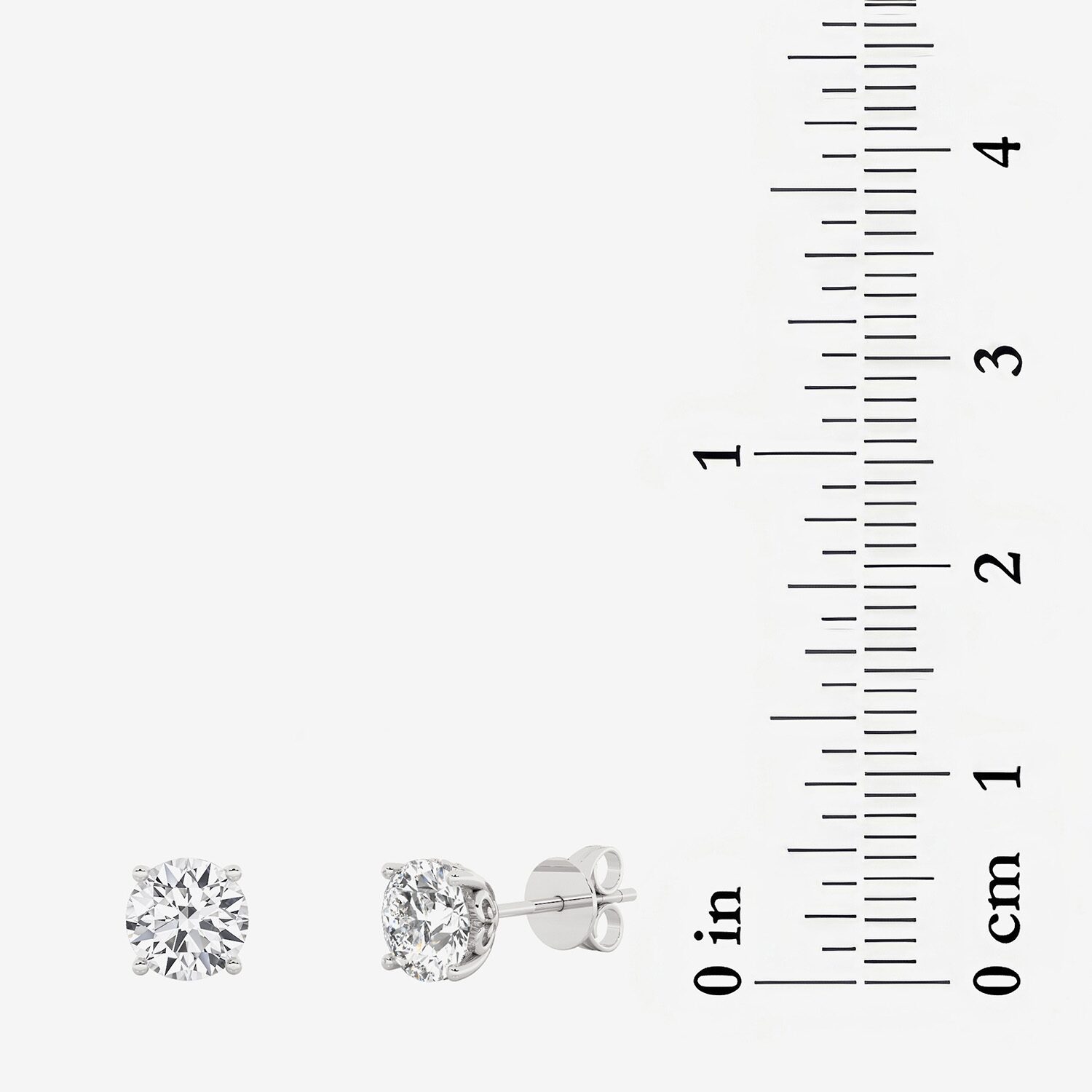 Grown Gorgeous (F, Vs2) 1 1/10 CT. T.W.  Lab-Grown Diamond 14K Gold or Platinum 6.1mm Round Stud Earrings