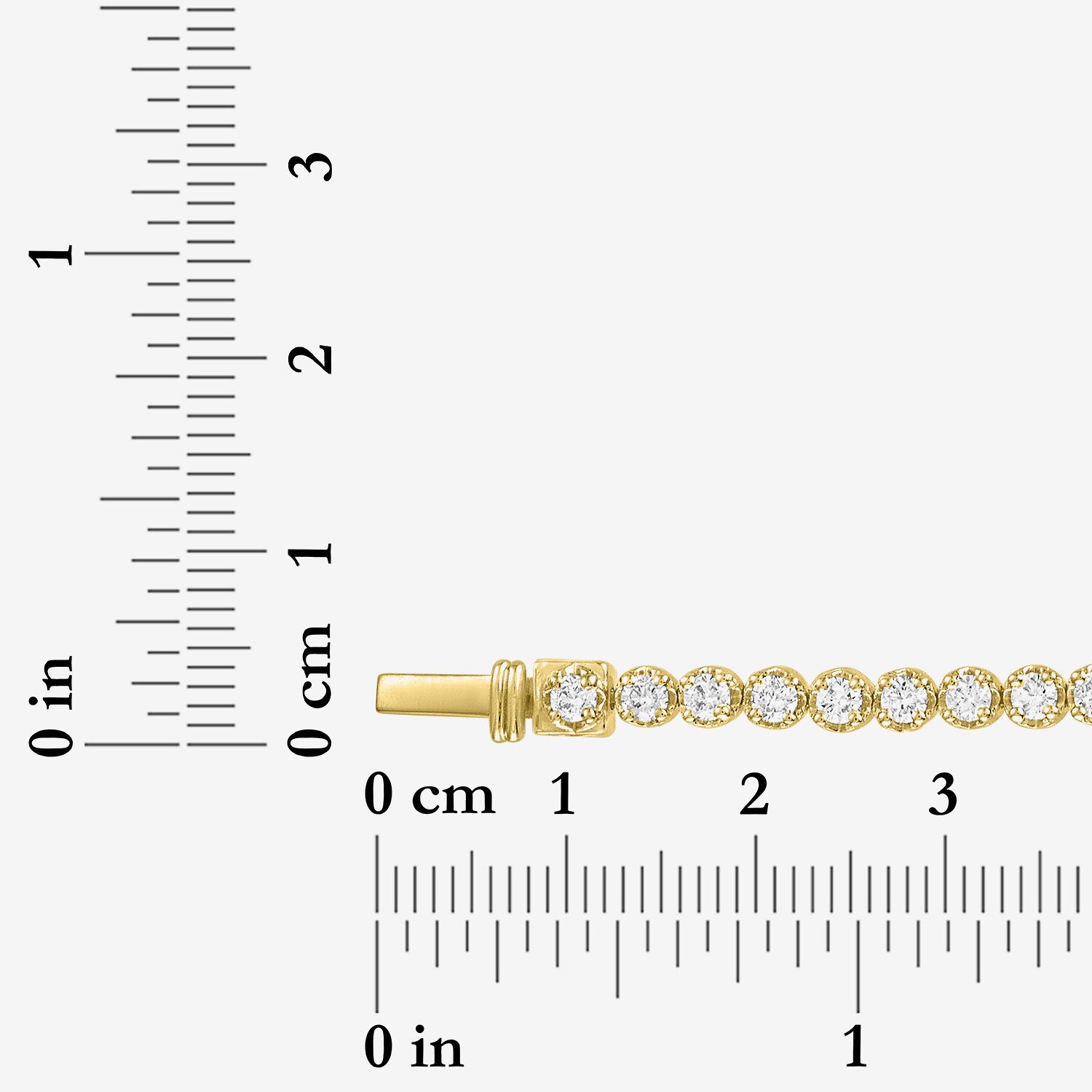 (G-H / Si2-I1) Womens 3 CT. T.W. Lab Grown White Diamond 14K Gold Over Silver 7.25 Inch Tennis Bracelet