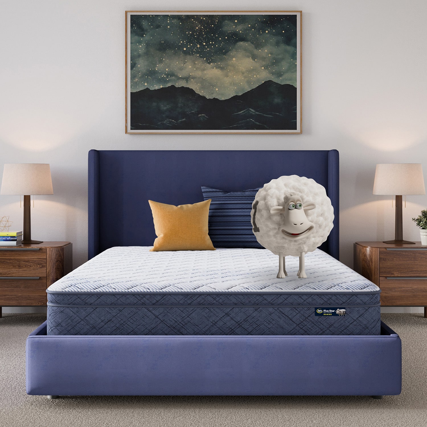 Serta Five Star Mattress 10" Plush Pillow Top - a Box