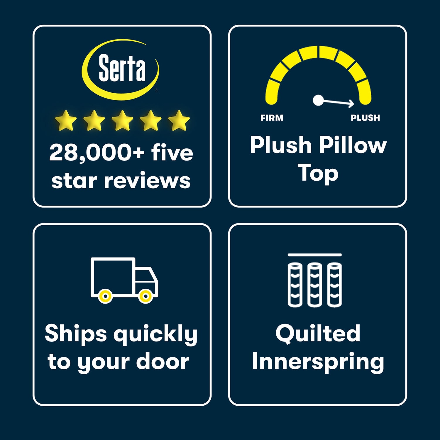 Serta Five Star Mattress 10" Plush Pillow Top - a Box