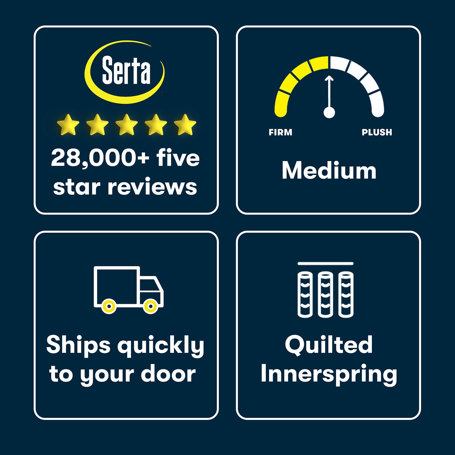 Serta Five Star Mattress 10" Medium Tight Top - a Box