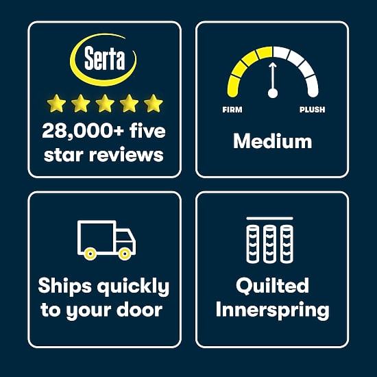 Serta Five Star Mattress 10" Medium Tight Top - Mattress in a Box