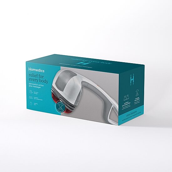 HoMedics Percussion Action Plus Handheld Massager with Heat