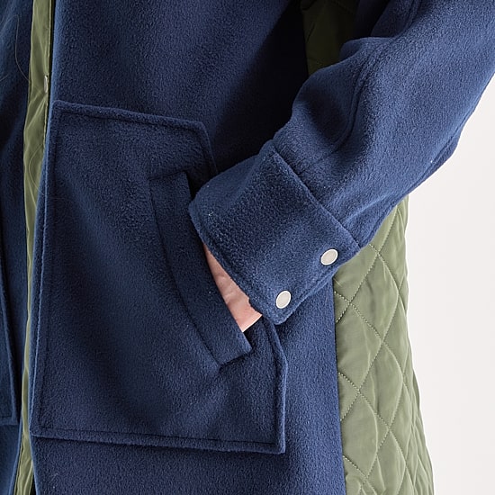 St. John's Bay Womens Hooded Heavyweight Car Coat