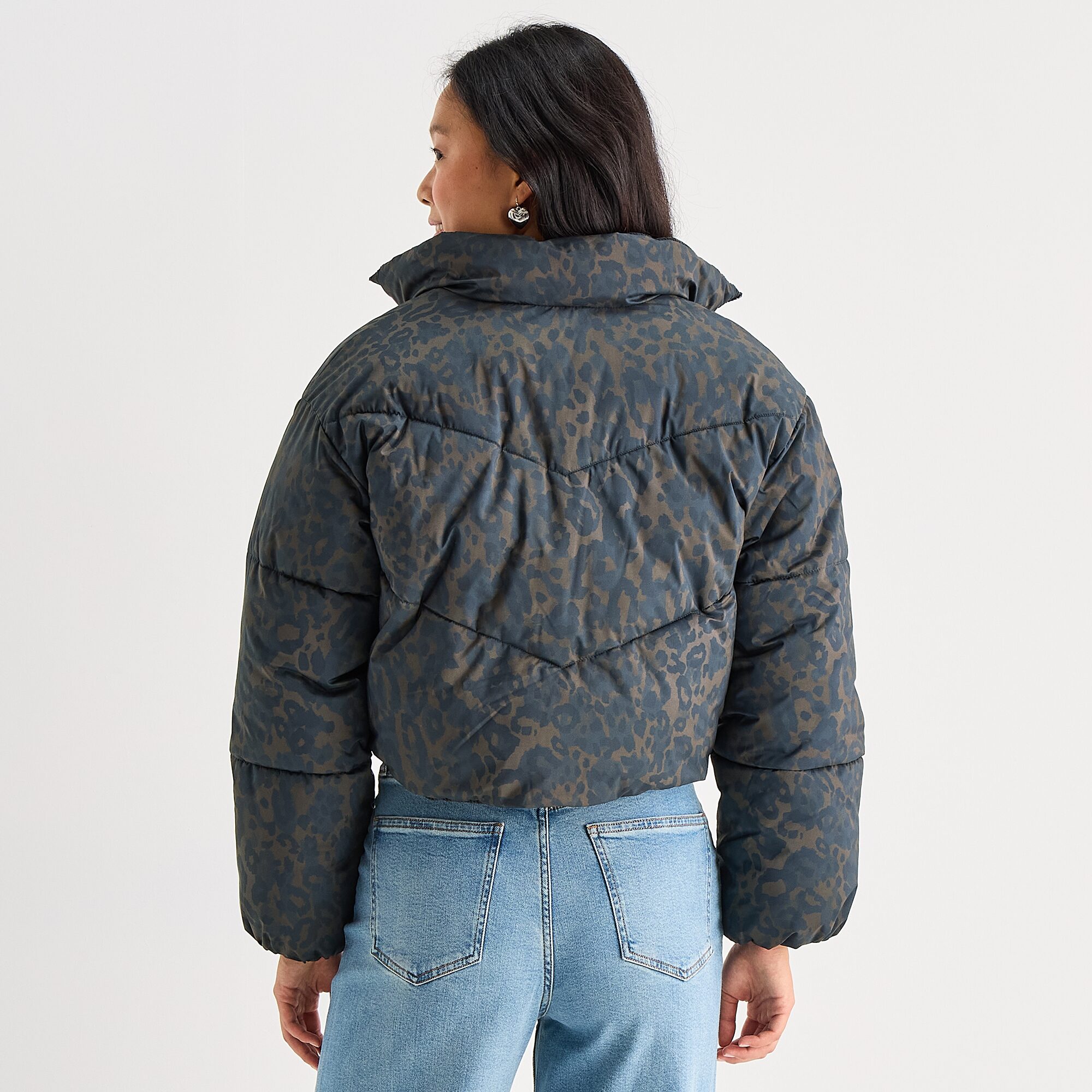 Arizona Reversible Womens Juniors Heavyweight Puffer Jacket