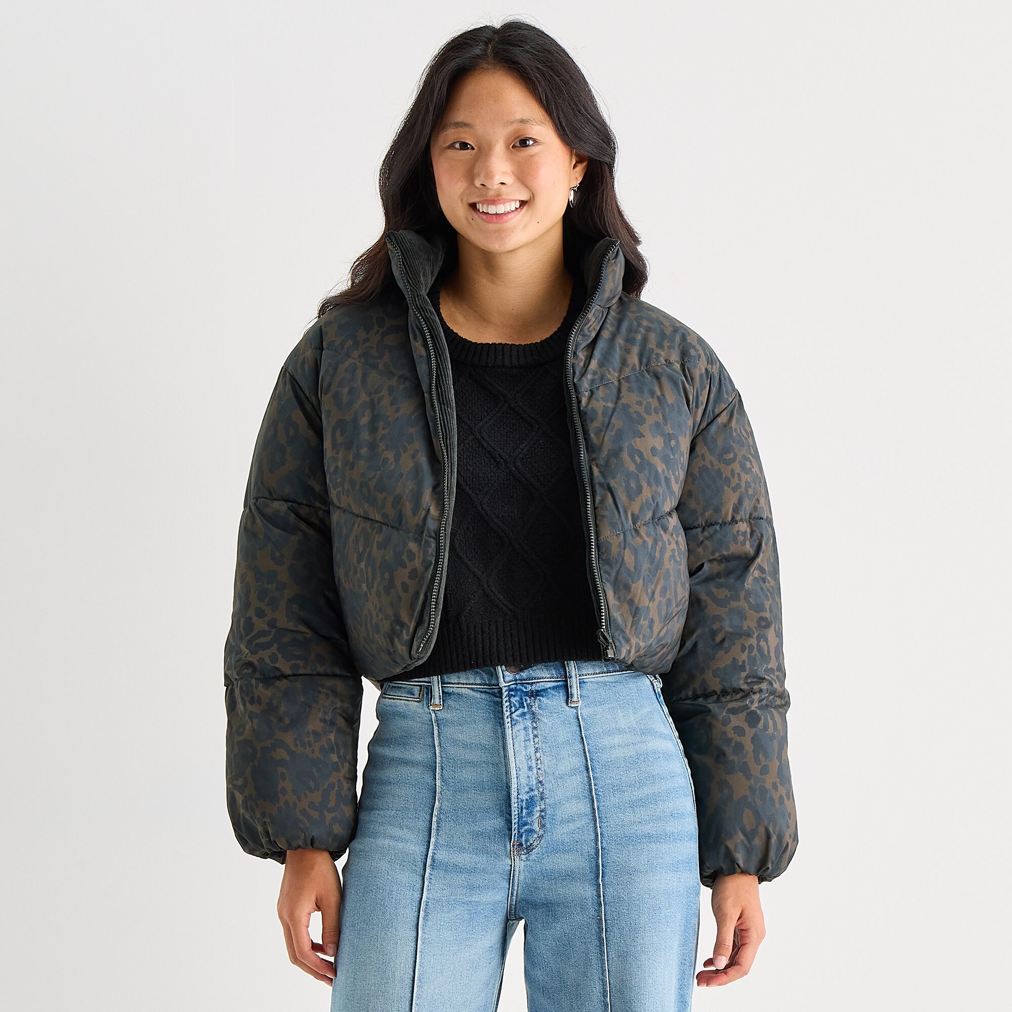 Arizona Reversible Womens Juniors Heavyweight Puffer Jacket