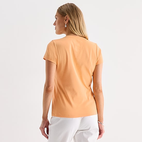 St. John's Bay Womens V Neck Short Sleeve T-Shirt