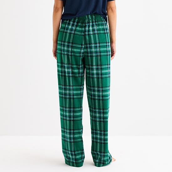 North Pole Trading Co. Sleigh Bells Ring Unisex Adult Microfleece Matching Family Pajama Pants