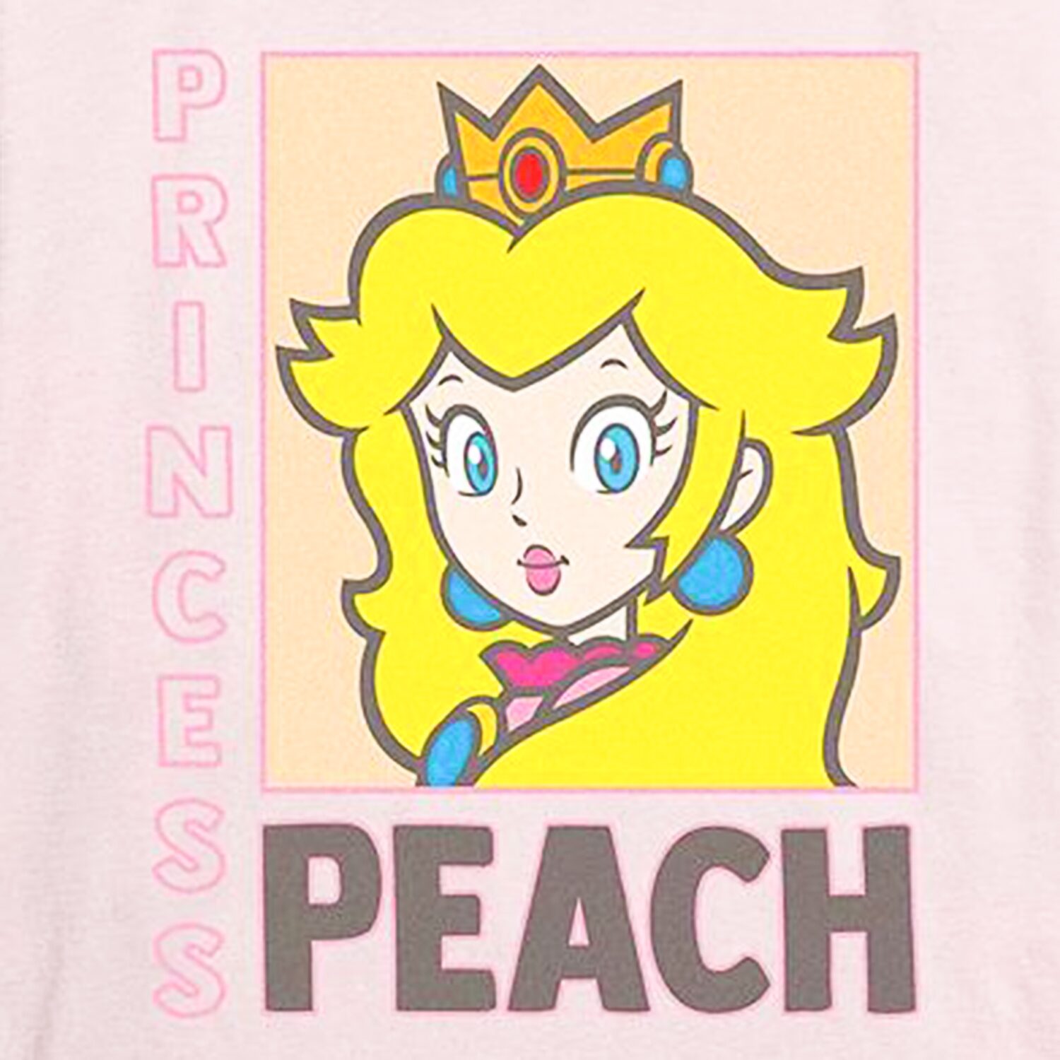 Nintendo Princess Peach Tee Womens Juniors Crew Neck Short Sleeve Regular Fit Graphic T-Shirt