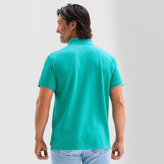 St. John's Bay Premium Stretch Mens Classic Fit Short Sleeve Polo Shirt