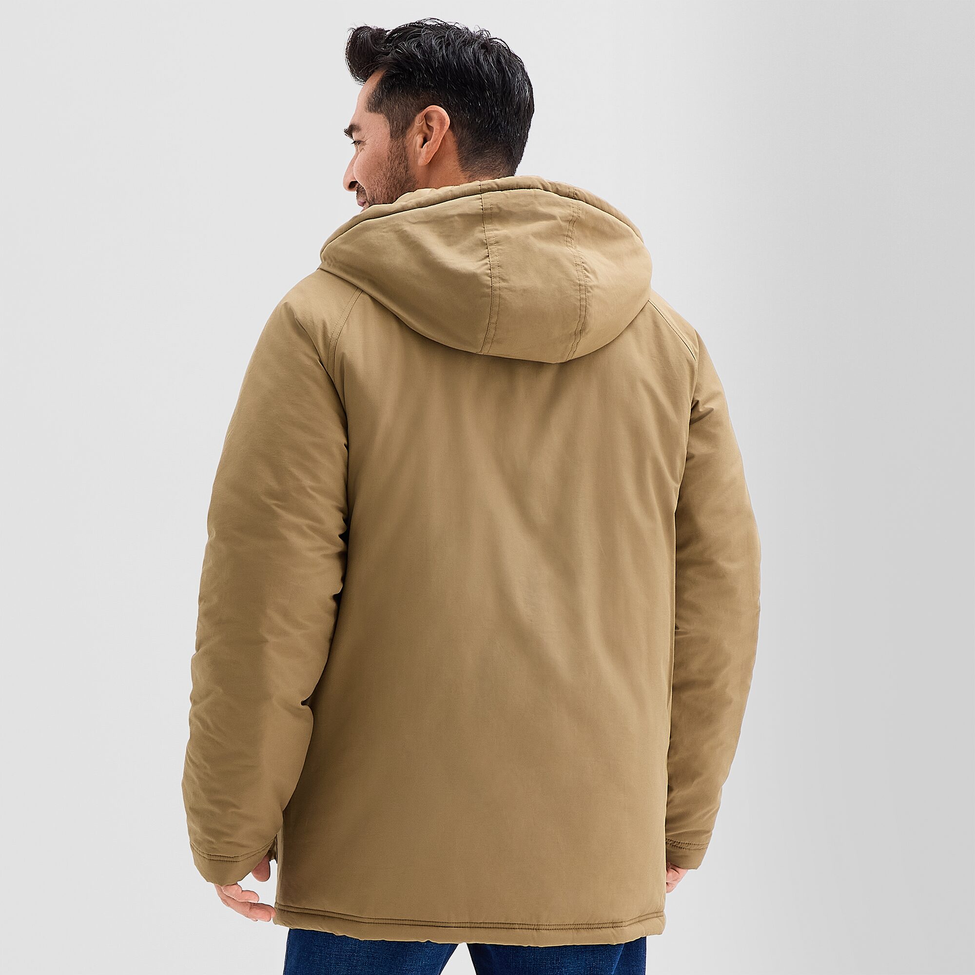 St. John's Bay Mens Hooded Hidden Access Opening Heavyweight Parka
