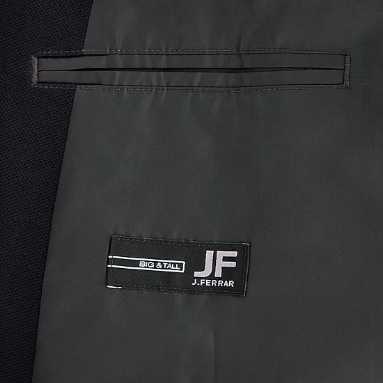 J. Ferrar 360 Stretch Knit Texture Mens Big and Tall Stretch Fabric Regular Fit Sport Coat