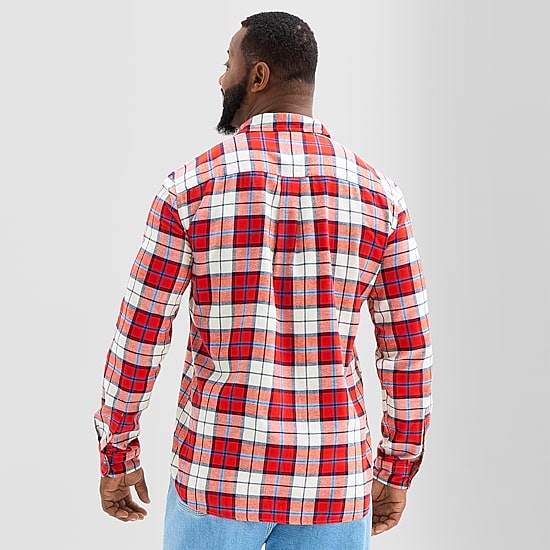 St. John's Bay Mens Long Sleeve Regular Fit Big and Tall Flannel Shirt