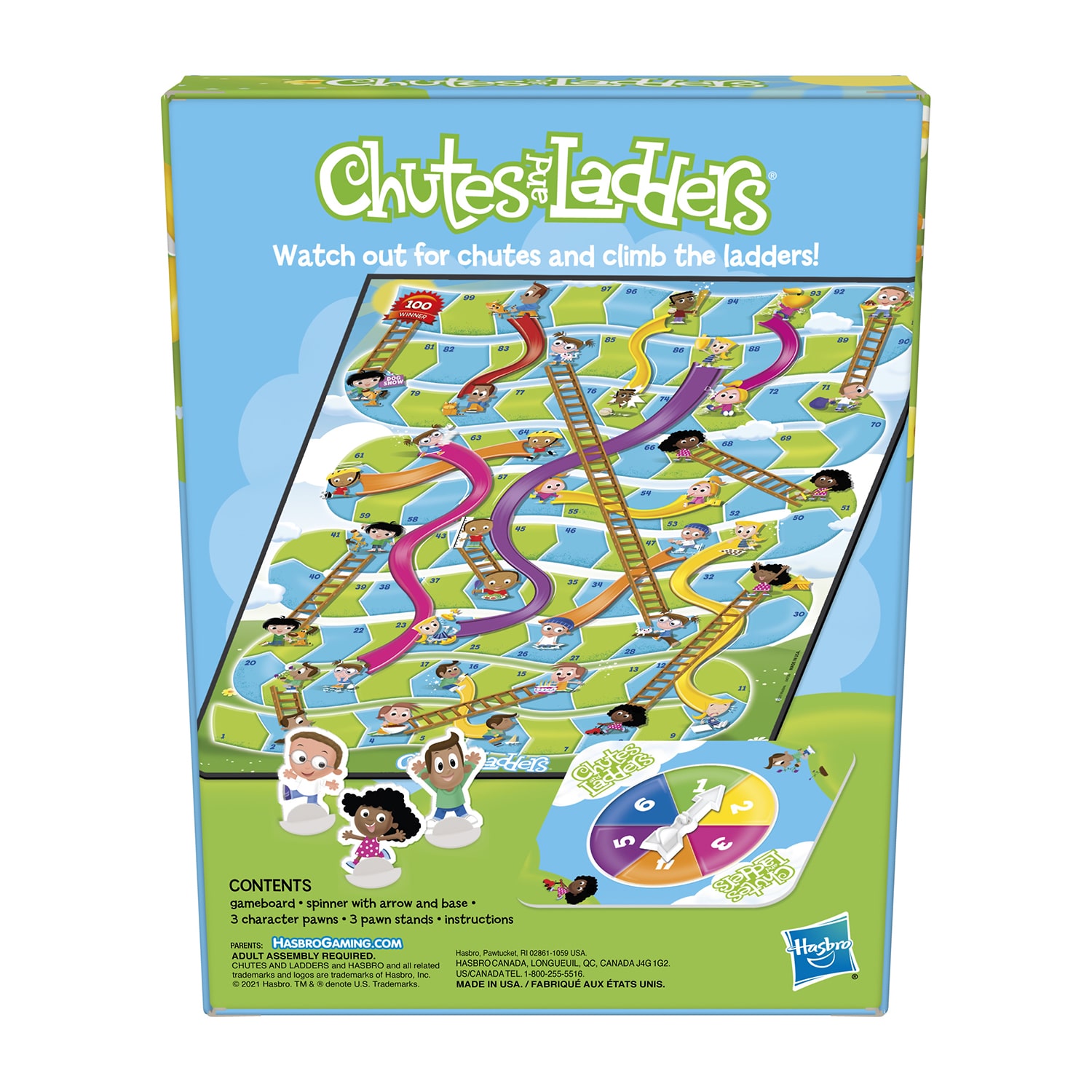 Hasbro Chutes And Ladders Kids Classic Board Game