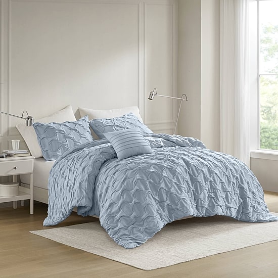 510 Design Bailey Diamond Pintuck Comforter Set with Decorative Pillow