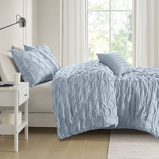 510 Design Bailey Diamond Pintuck Comforter Set with Decorative Pillow