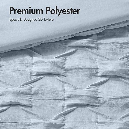 510 Design Bailey Diamond Pintuck Comforter Set with Decorative Pillow