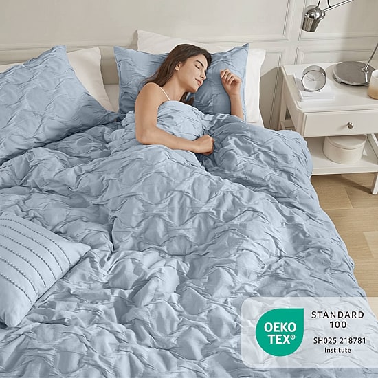 510 Design Bailey Diamond Pintuck Comforter Set with Decorative Pillow