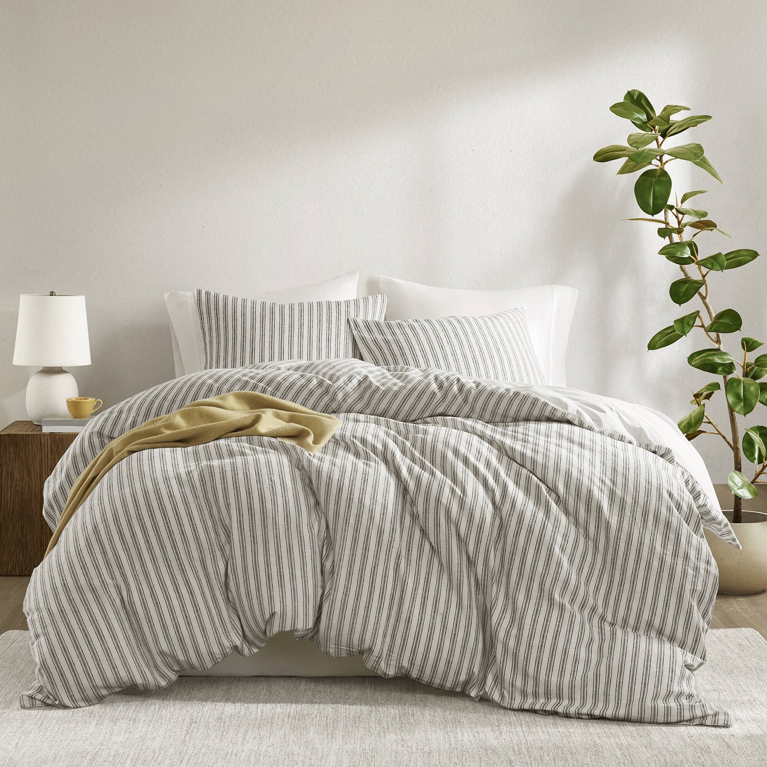 Madison Park Cora  Rayon Cotton Blend 3-pc. Easy Care Duvet Cover Set