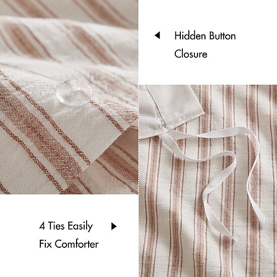 Madison Park Cora  Rayon Cotton Blend 3-pc. Easy Care Duvet Cover Set