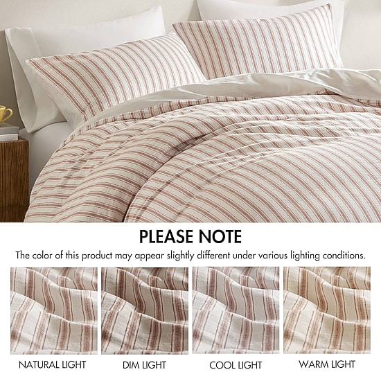 Madison Park Cora  Rayon Cotton Blend 3-pc. Easy Care Duvet Cover Set