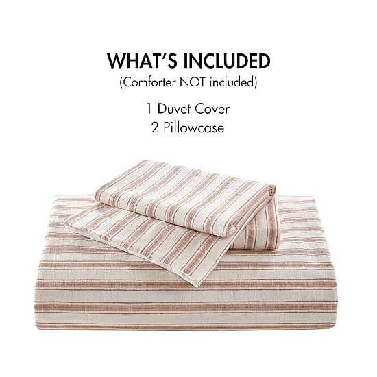 Madison Park Cora  Rayon Cotton Blend 3-pc. Easy Care Duvet Cover Set