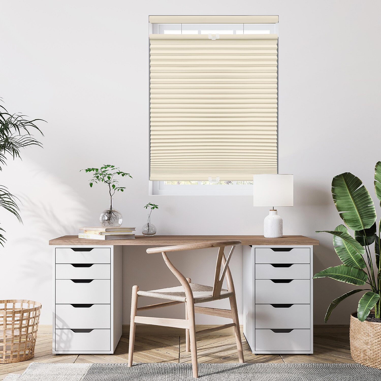 Eco Estates Cut-To-Width Cordless Top Down Bottom Up Blackout Cellular Shade