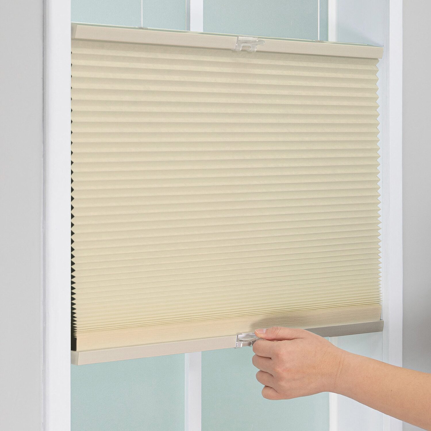 Eco Estates Cut-To-Width Cordless Top Down Bottom Up Blackout Cellular Shade
