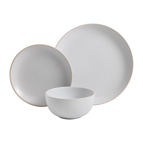 Gibson Rockaway White 12-pc. Stoneware Dinnerware Set