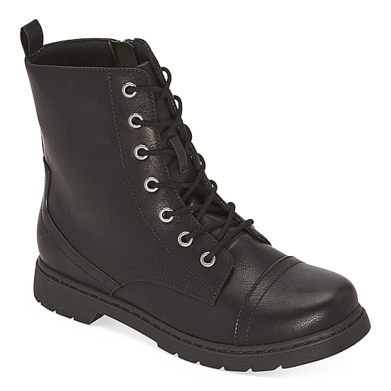 Arizona Jean Co Womens Queen Flat Heel Combat Boots