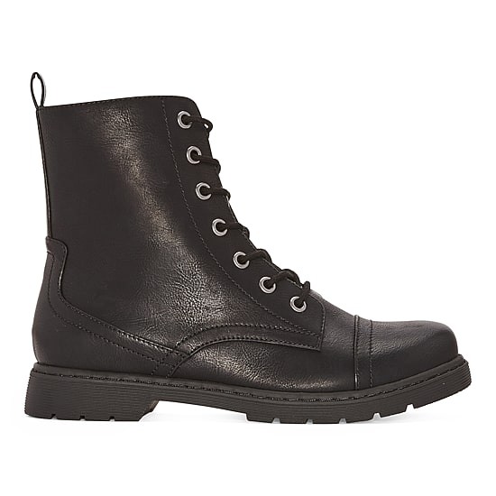 Arizona Jean Co Womens Queen Flat Heel Combat Boots