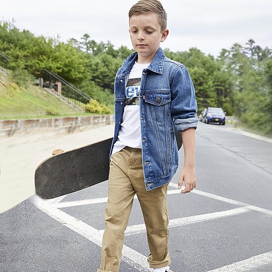 Levi's® Sueded Big Kid Boys Adjustable Waist 511™ Slim Fit Pant