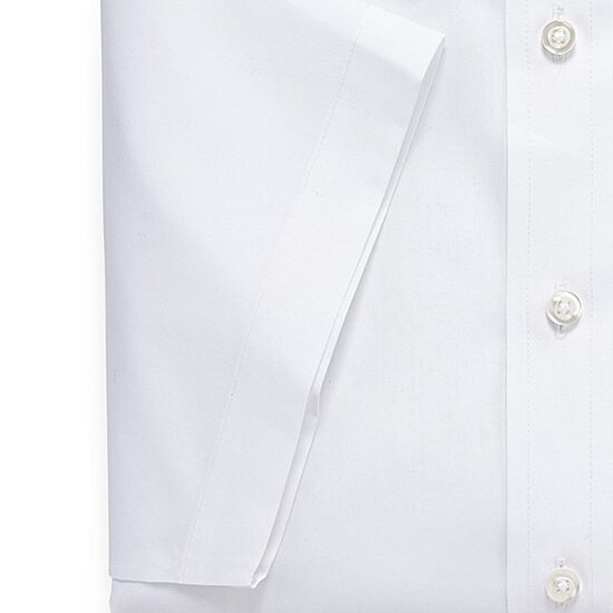 Stafford Mens Short Sleeve Travel Easy-Care Broadcloth Stretch Big and Tall Dress Shirt