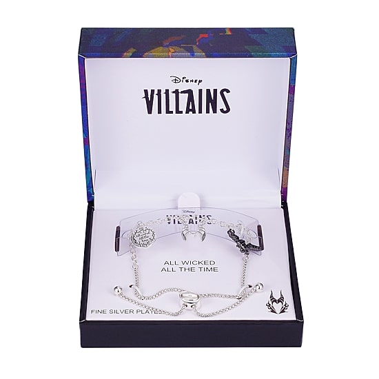 Disney Classics Villains Womens Cubic Zirconia Bolo Bracelet