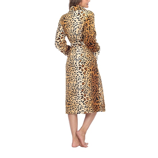 White Mark Womens Long Length Long Sleeve Robe