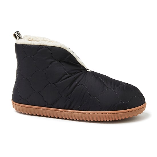 Dearfoams Warm Up Womens Memory Foam Bootie Slippers