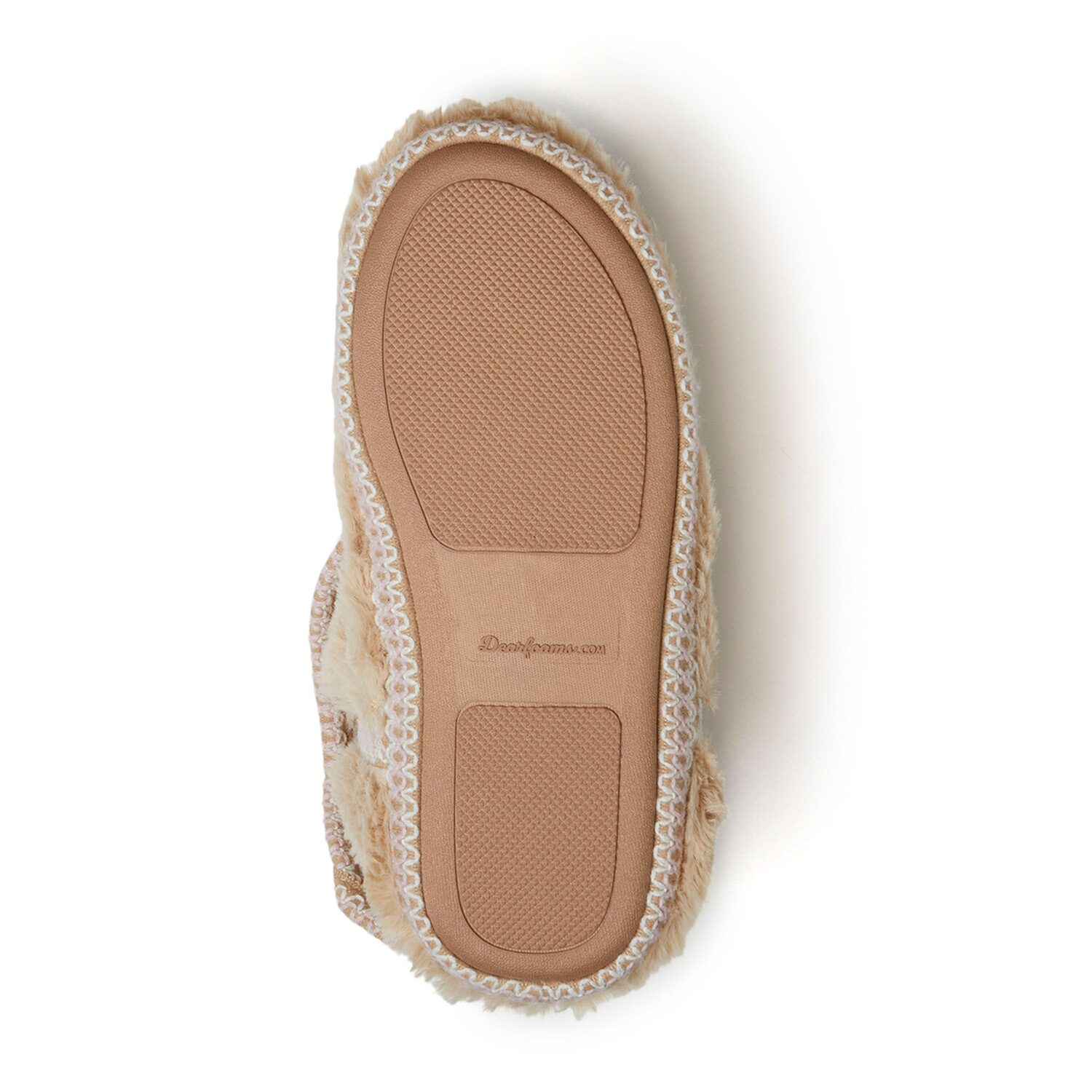 Dearfoams Beth Furry Womens Memory Foam Bootie Slippers