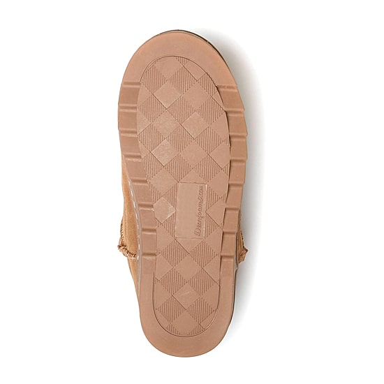 Dearfoams Gretchen Genuine Suede Mini Womens Memory Foam Bootie Slippers