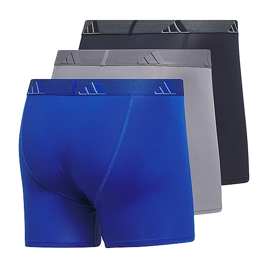 adidas Performance Microfiber Mens 3 Pack Comfort Waistband Trunks 5158586