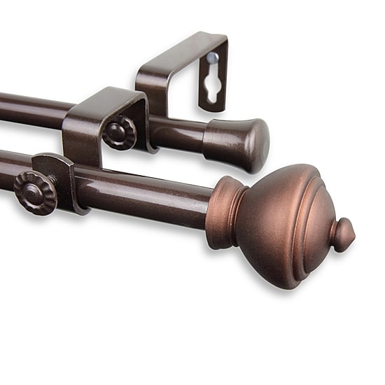 Rod Desyne Savannah ⅝" Adjustable Double Curtain Rod