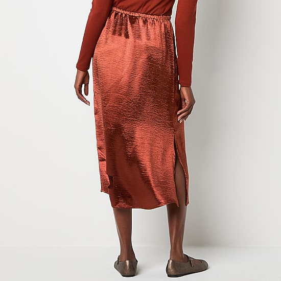 a.n.a Womens Midi A-Line Skirt