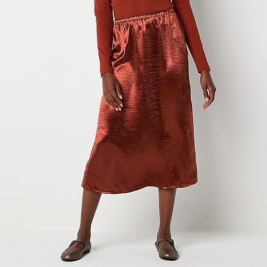 a.n.a Womens Midi A-Line Skirt
