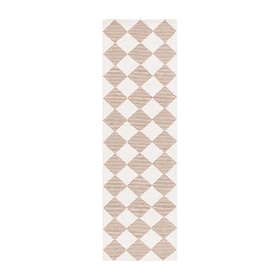 Martha Stewart Jackie Geometric Hand Tufted 27" X 96" Indoor Rectangular Runner