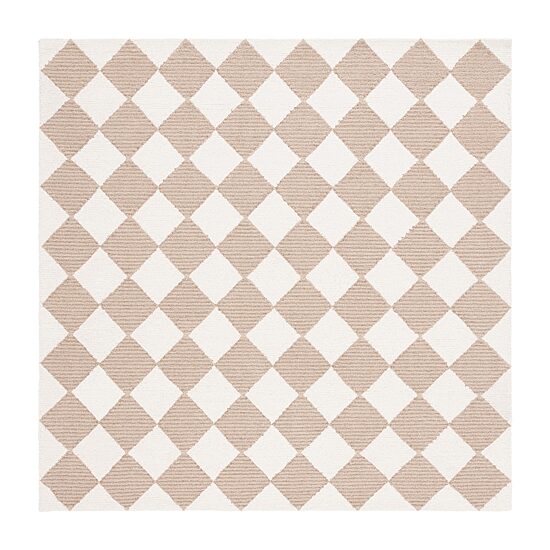Martha Stewart Jackie Geometric Hand Tufted 6' X 6' Indoor Square Area Rug