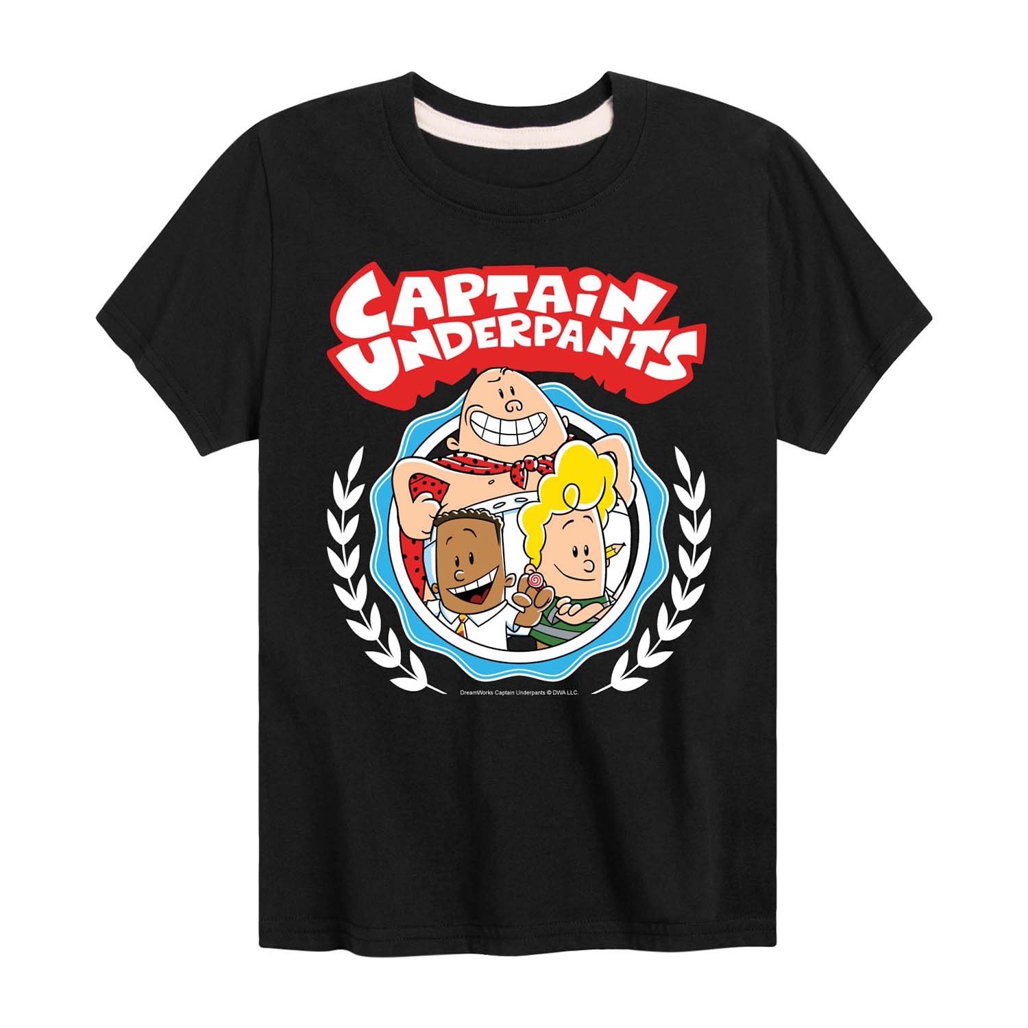 Harold And George Little & Big Kid Boys Crew Neck Short Sleeve Regular Fit Captain Underpants Graphic T-Shirt