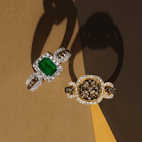 Le Vian® Grand Sample Sale™ Ring featuring 3/4 CT. Chocolate Diamonds® 1/3 CT. Nude Diamonds™ set in 14K Honey Gold™