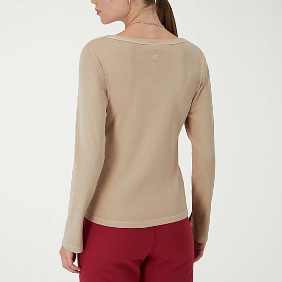 Champion Womens Scoop Neck Long Sleeve Active T-Shirt