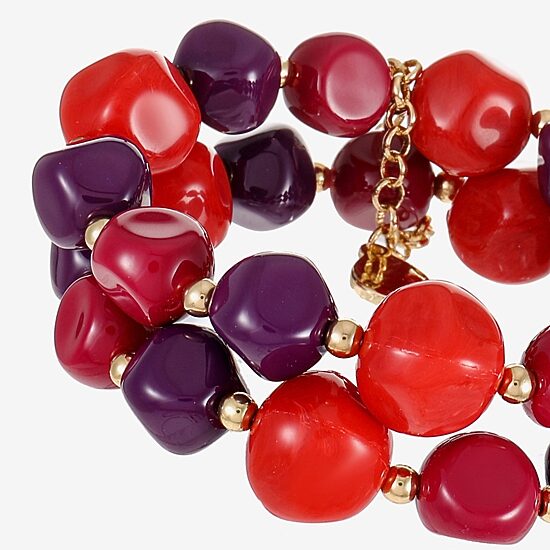 Mixit Gold Tone & Red Womens 2-pc. Bracelet Set