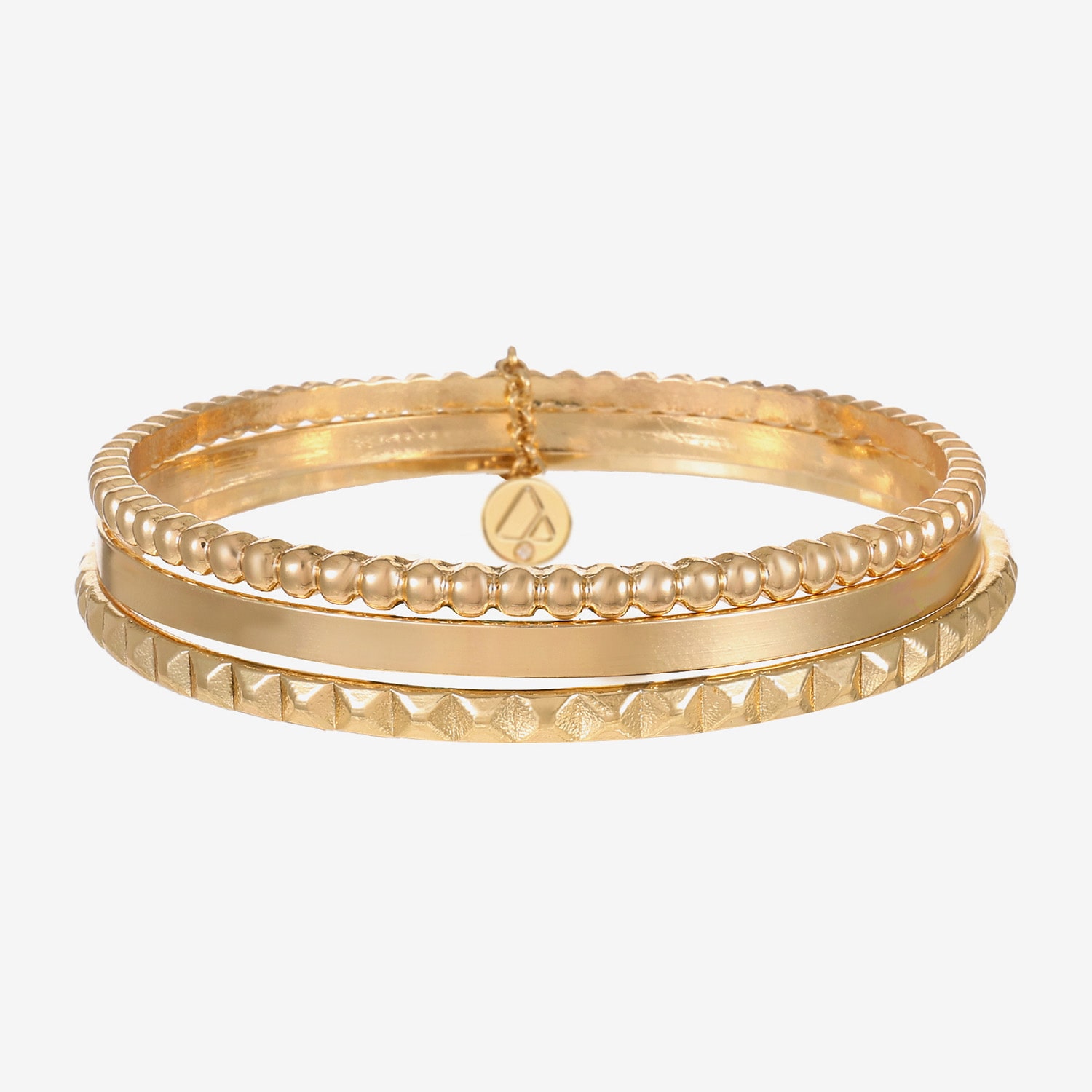 Liz Claiborne Textured Bangle Womens 3-pc. Bracelet Set
